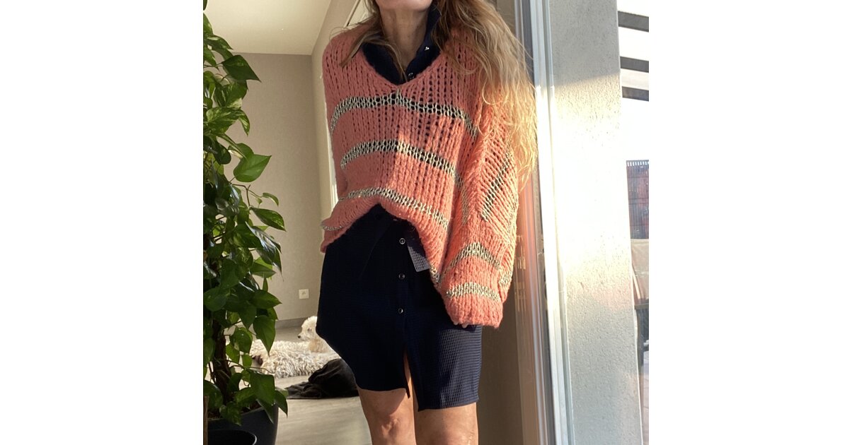 Pull En Maille Corail EDC By Esprit Taille S - Occasion Très Bon état, Style Décontracté